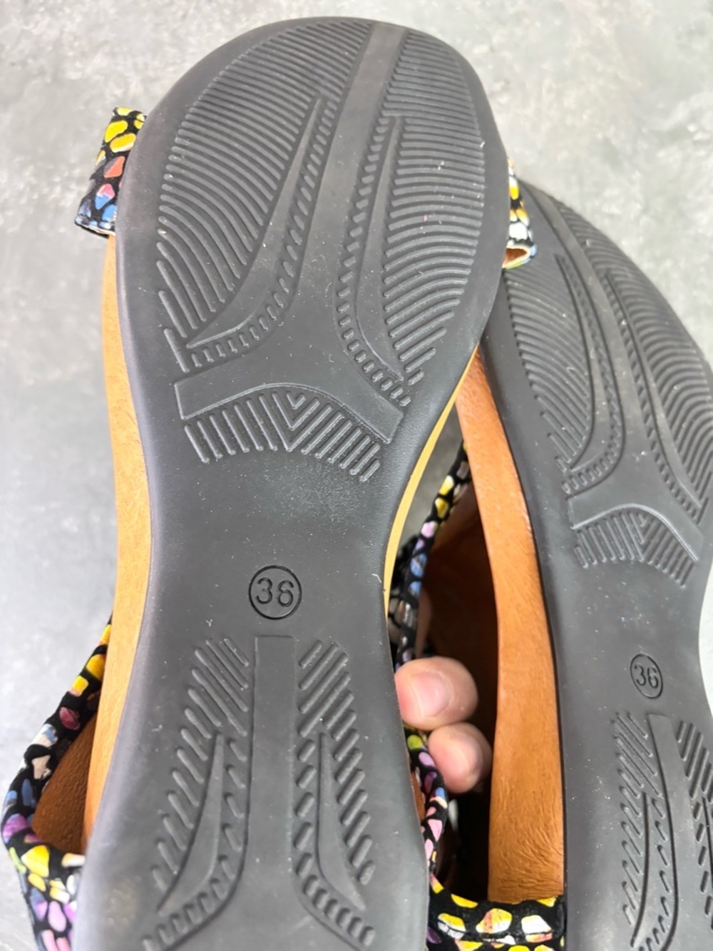Embassy London downtown colorful sandals size EU 36 US 5-5.5 - Picture 10 of 10